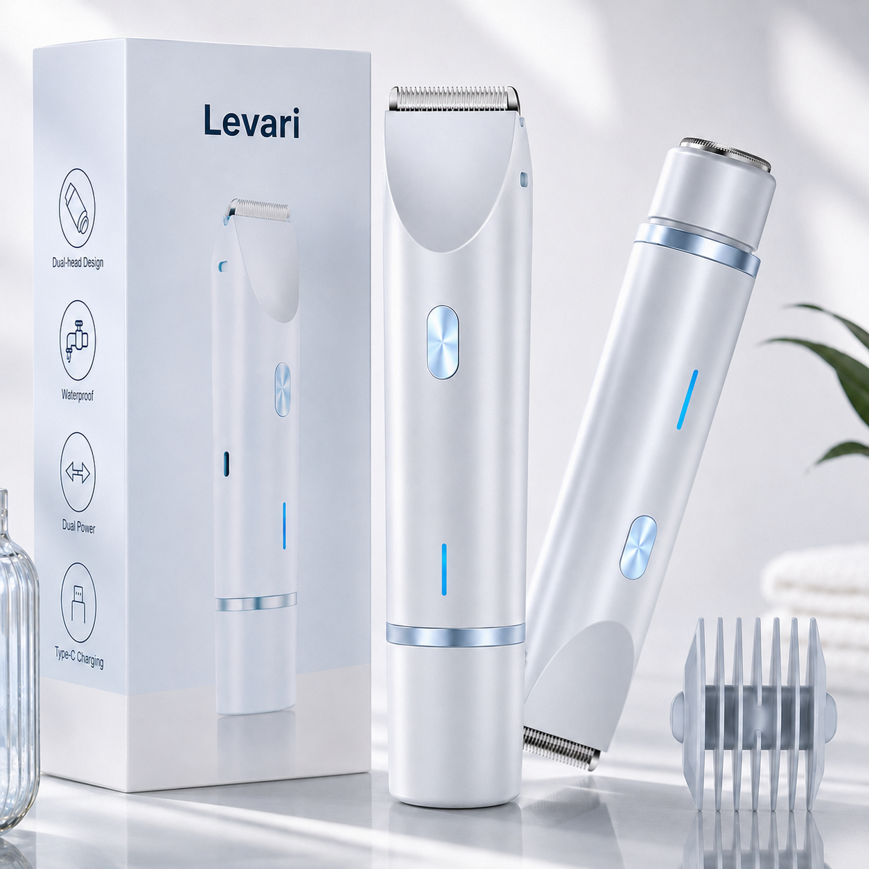 "Dual Head" Hair Removal Device
