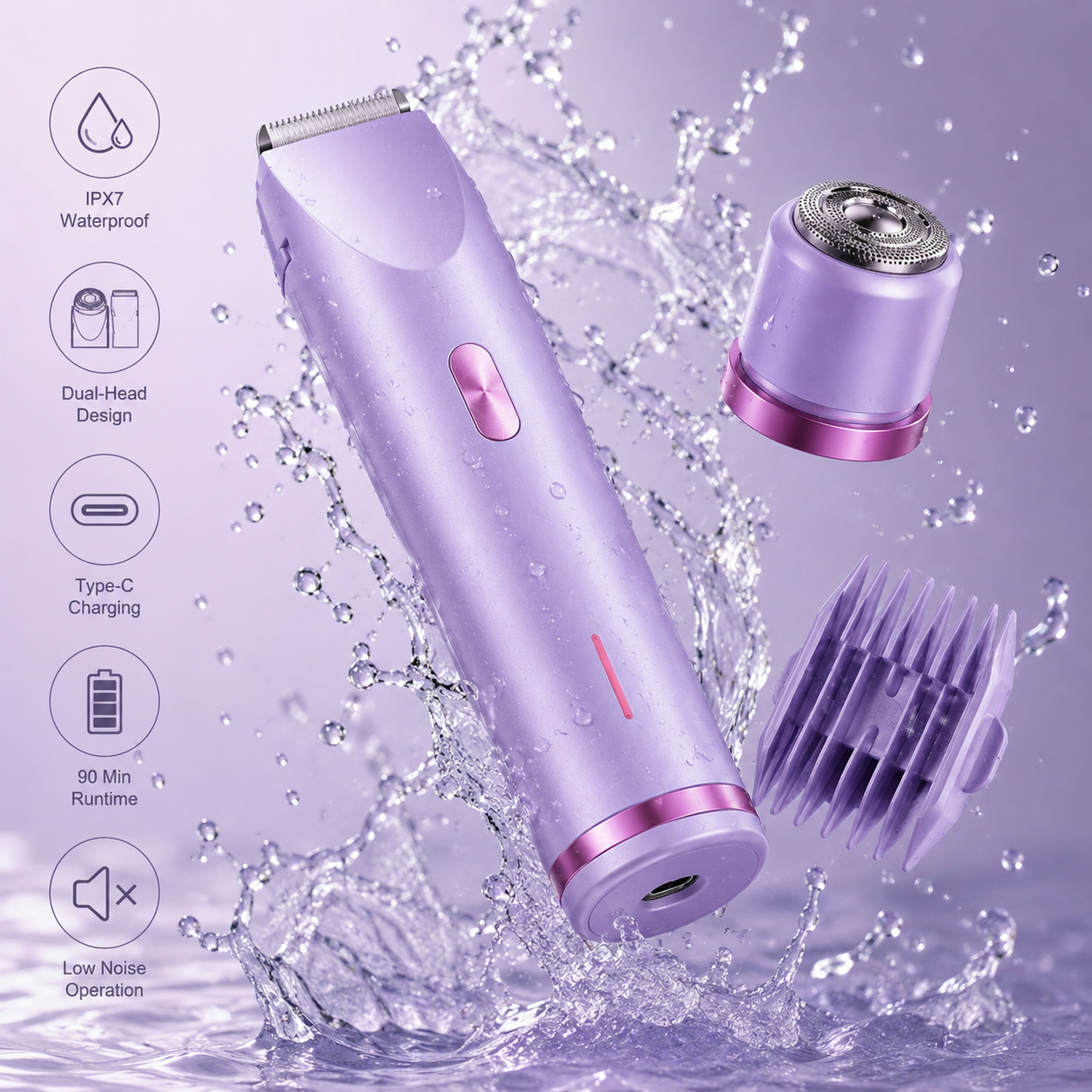"Dual Head" Hair Removal Device