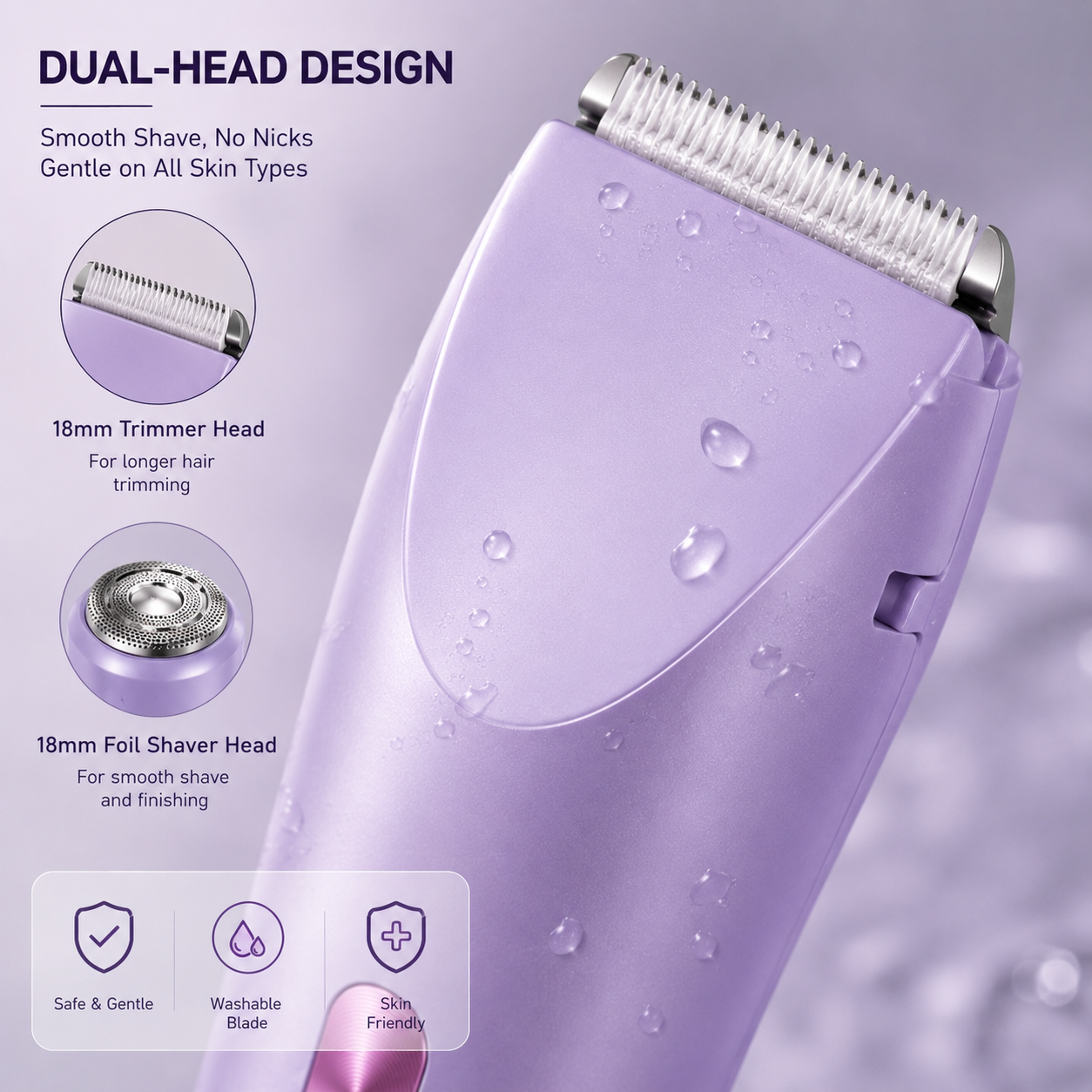 "Dual Head" Hair Removal Device